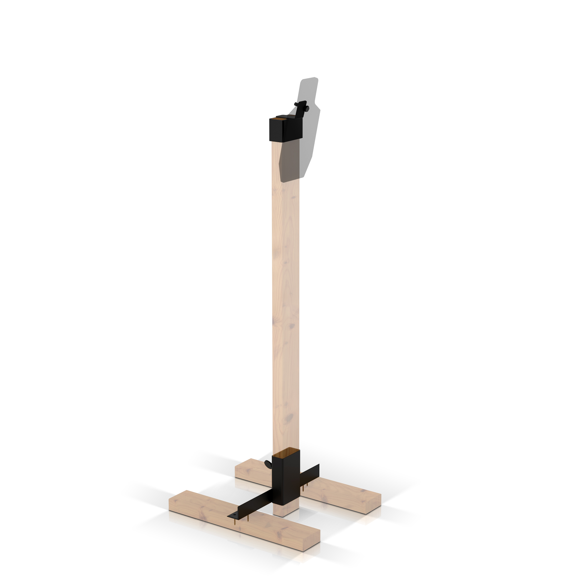 AR500 Angled Target Bolt Together Stand Kit – Steel Gong/IPSC/Paper Target Stand
